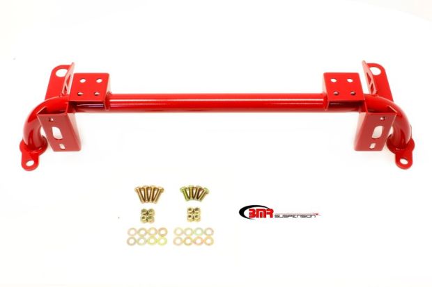 BMR 05-14 S197 Mustang Radiator Support w/ Sway Bar Mount - Red - RS003R