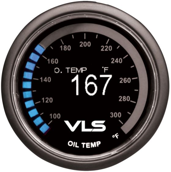 Revel VLS 52mm 100-300 Deg F Digital OLED Oil Temperature Gauge - 1TR1AA003R