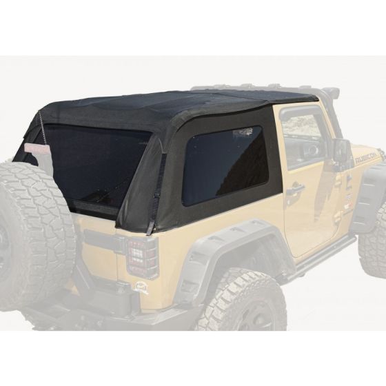 Rugged Ridge Bowless Top 2-Door Black Diamond 07-18 Jeep Wrangler - 13750.39