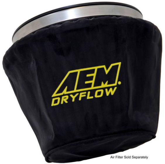 AEM Air Filter Wrap Black 7.5in Length x 5in Width x 5in Height - 767742