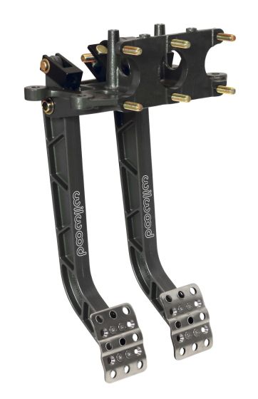 Wilwood Adjustable Dual Pedal - Brake / Clutch - Rev. Swing Mount - 6.25:1 - 340-11299