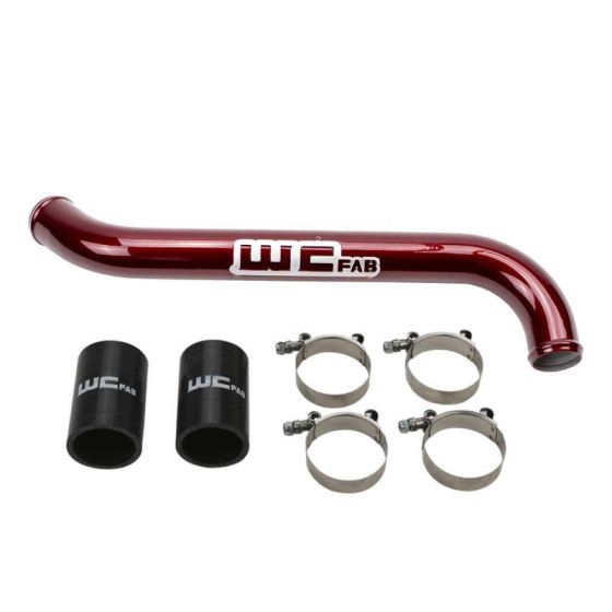 Wehrli 11-16 Chevrolet 6.6L LML Duramax Upper Coolant Pipe - WCFab Grey - WCF100696-GRY