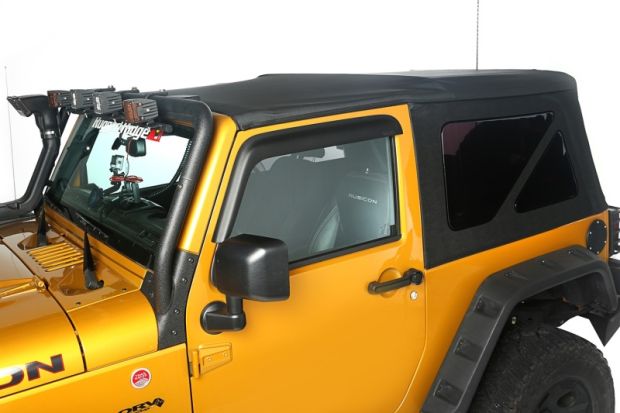 Rugged Ridge Sailcloth Soft Top Black Diamond 10-18 2-Door JK - 13737.01