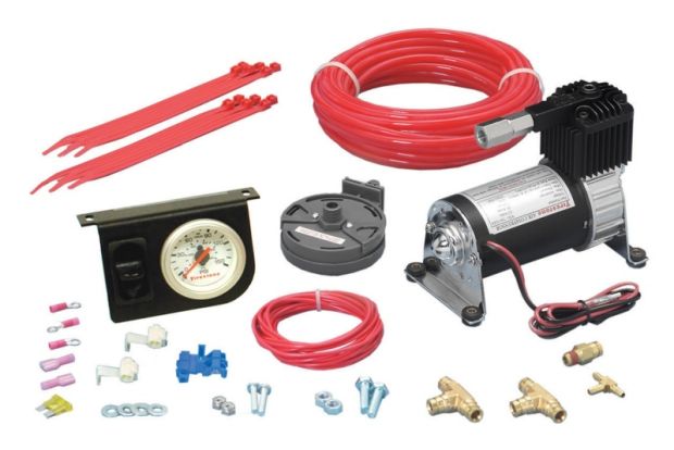 Firestone Level Command II Standard Duty Single Analog Air Compressor System Kit (WR17602158) - 2158