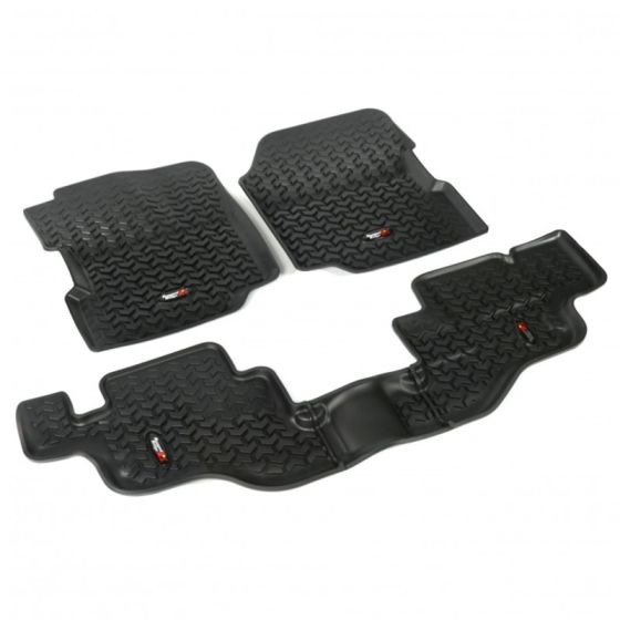 Rugged Ridge Floor Liner Front/Rear Black 1976-1986 Jeep CJ-7 / Jeep Wrangler 87-95 / YJ - 12987.09